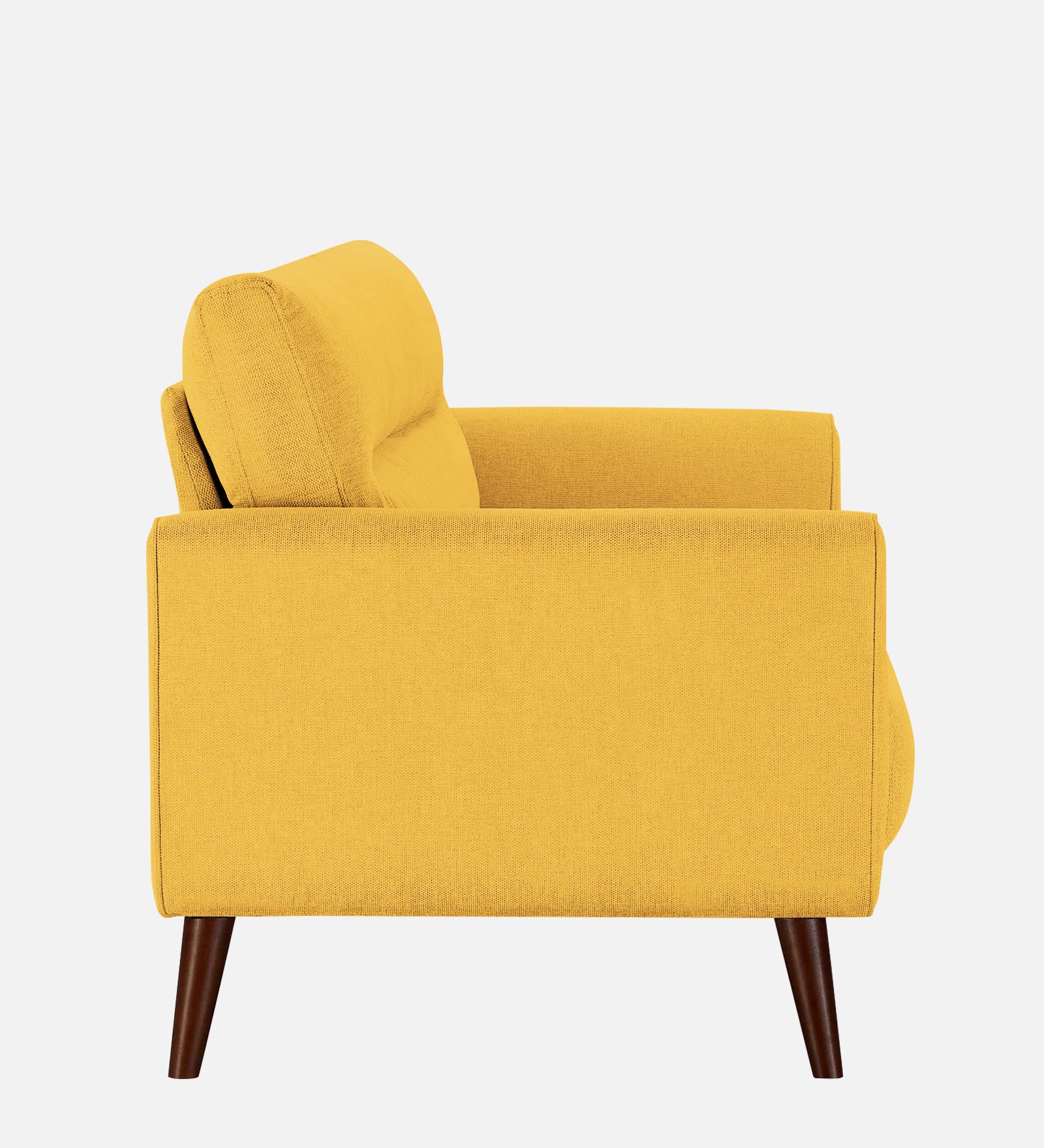 Castro Fabric 1 Seater Sofa In Bold Yellow Colour - Febonic Living