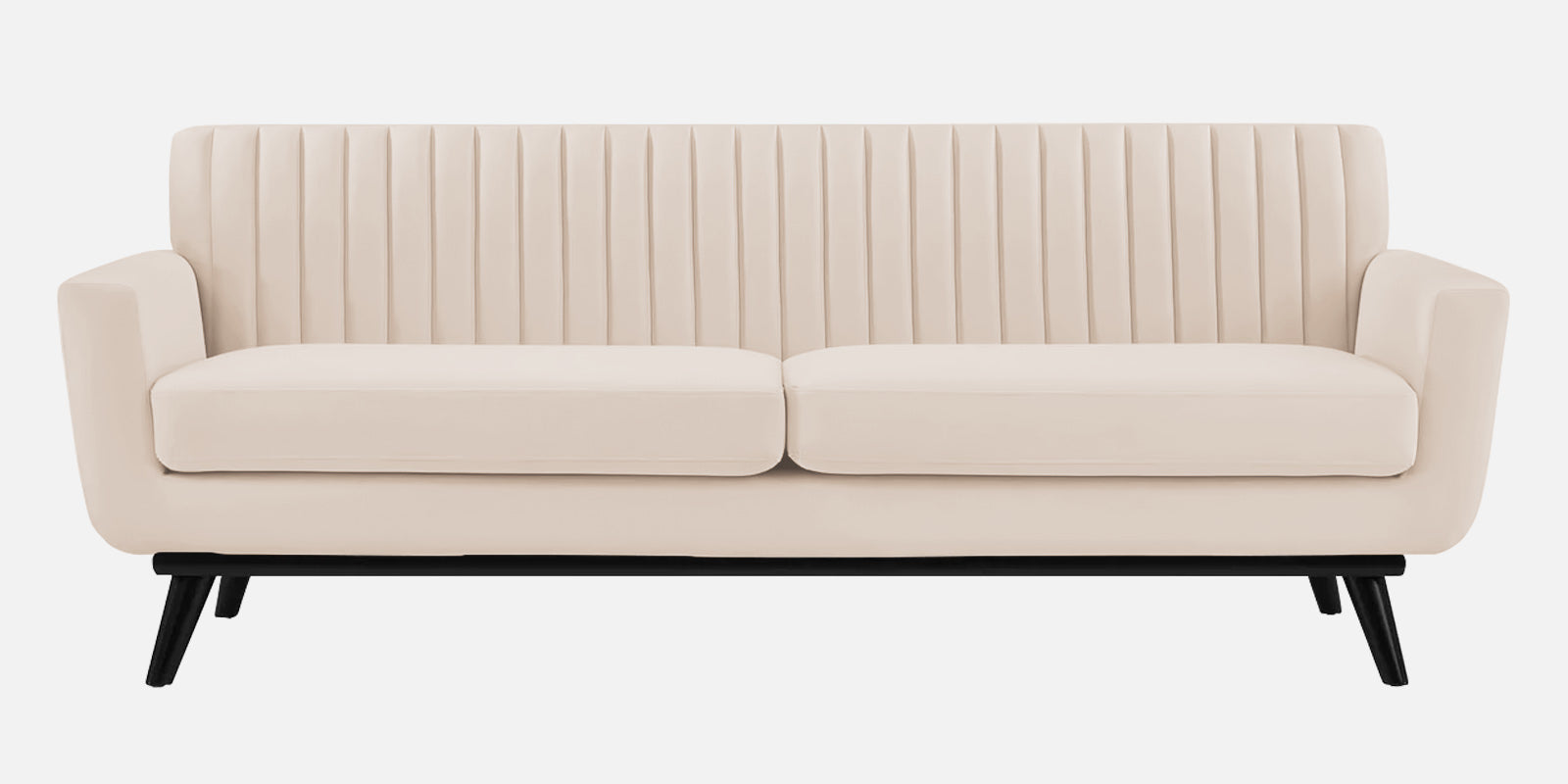 Tucker Velvet 3 Seater Sofa In Camel Beige Colour - Febonic Living