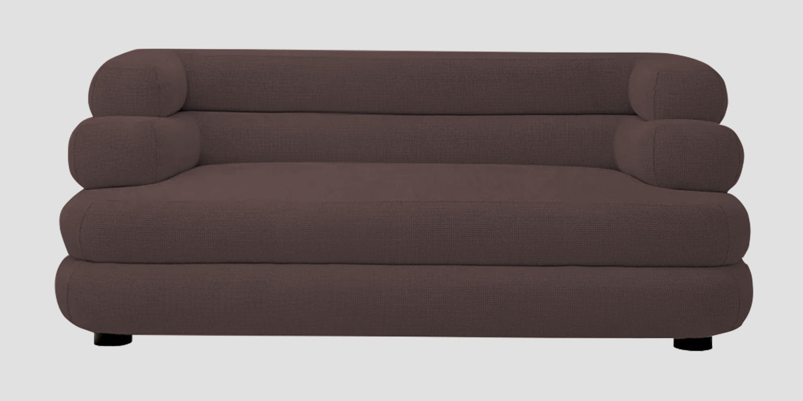 Wener Fabric 2 Seater Sofa In Night Brown Colour