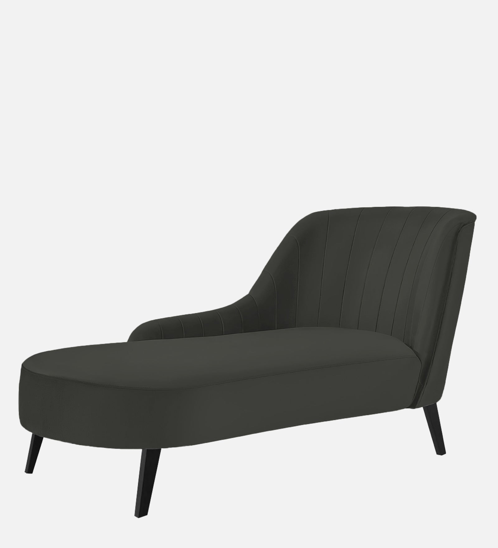Flora Velvet LHS Chaise Lounger In Hory Grey Colour - Febonic Living