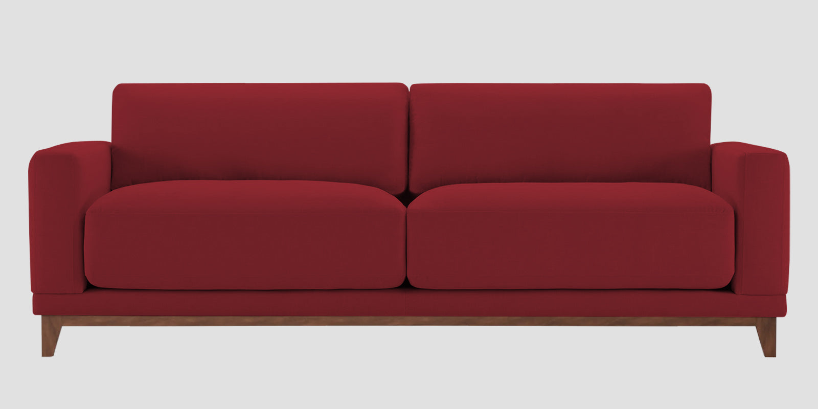 Esha Fabric 3 Seater Sofa In Chilli Red Colour - Febonic Living