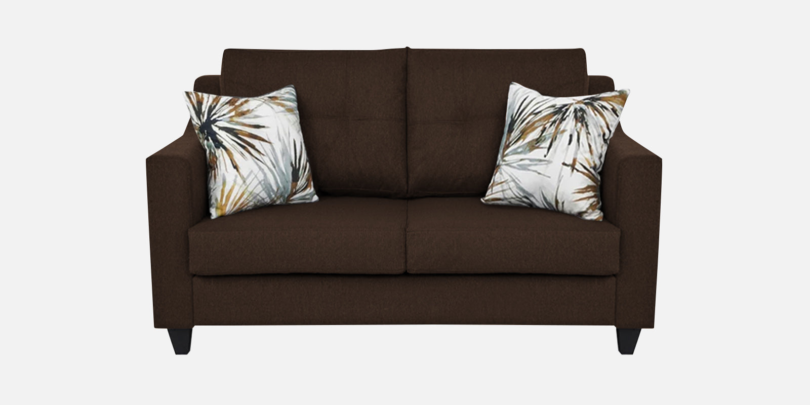 Welly Fabric 2 Seater Sofa In Cidar Brown Colour - Febonic Living