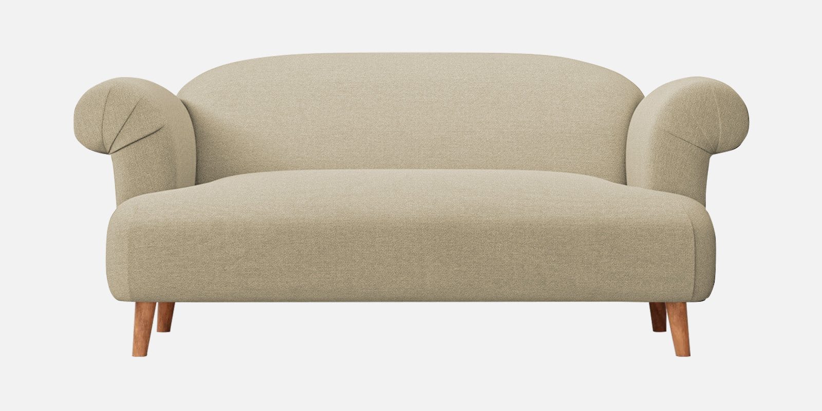 Barber Fabric 2 Seater Sofa In Honey Beige Colour - Febonic Living