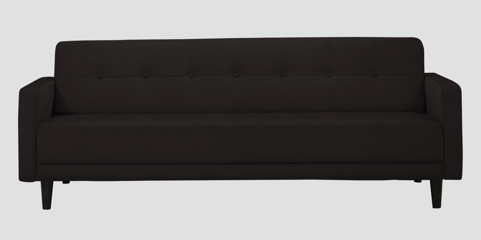 Noha Fabric 3 Seater Sofa In Cara Brown Colour