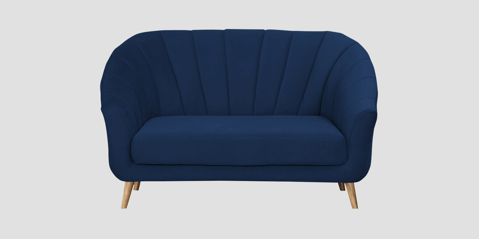 Kaylee Velvet 2 Seater Sofa In Imperial Blue Colour - Febonic Living