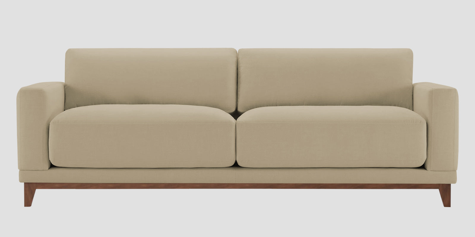 Esha Fabric 3 Seater Sofa In Honey Beige Colour - Febonic Living