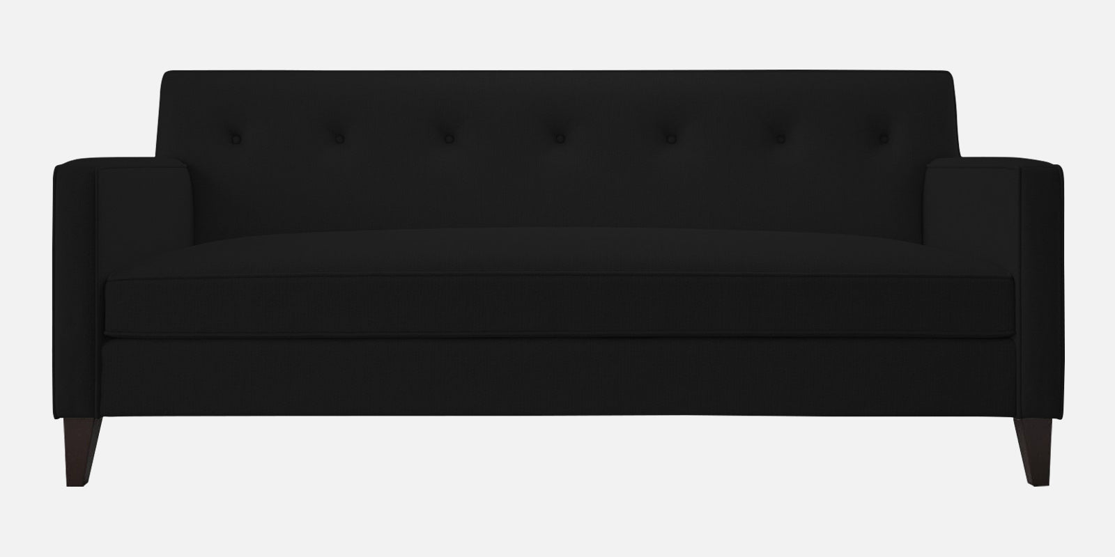 Miller Fabric 3 Seater Sofa In Zed Black Colour - Febonic Living