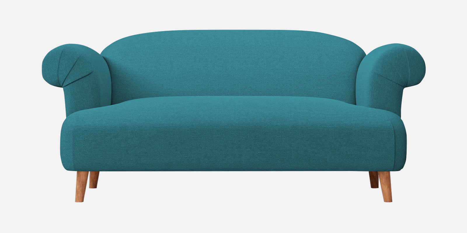 Barber Fabric 2 Seater Sofa In Water Blue Colour - Febonic Living
