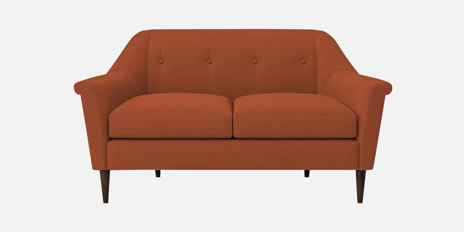 Homer Fabric 2 Seater Sofa In Royal Orange Colour - Febonic Living