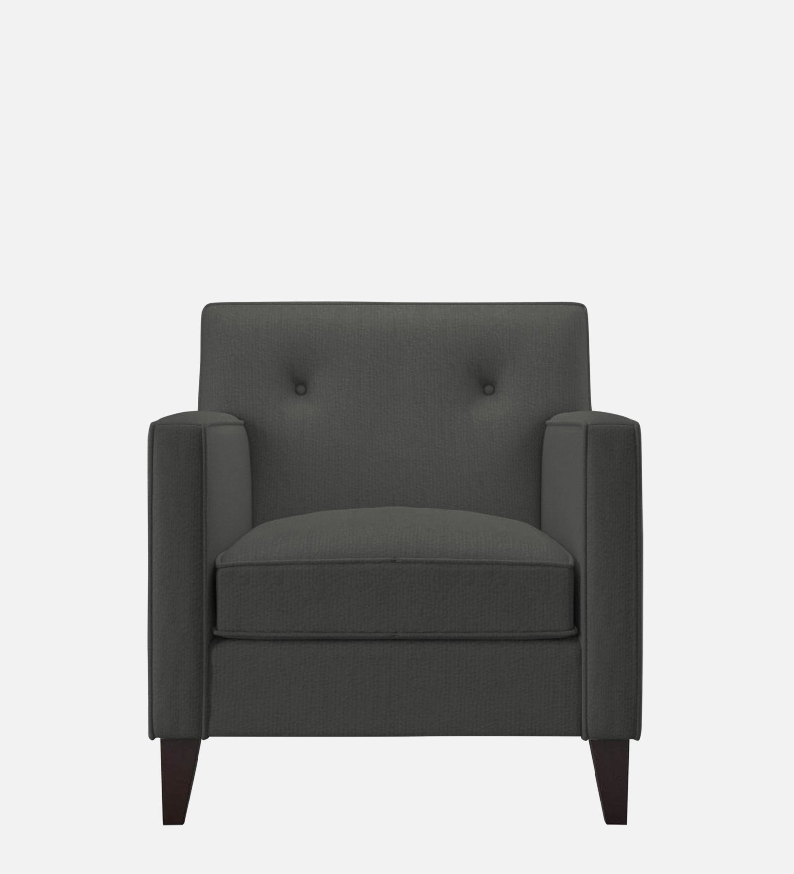 Miller Fabric 1 Seater Sofa In Charcoal Grey Colour - Febonic Living