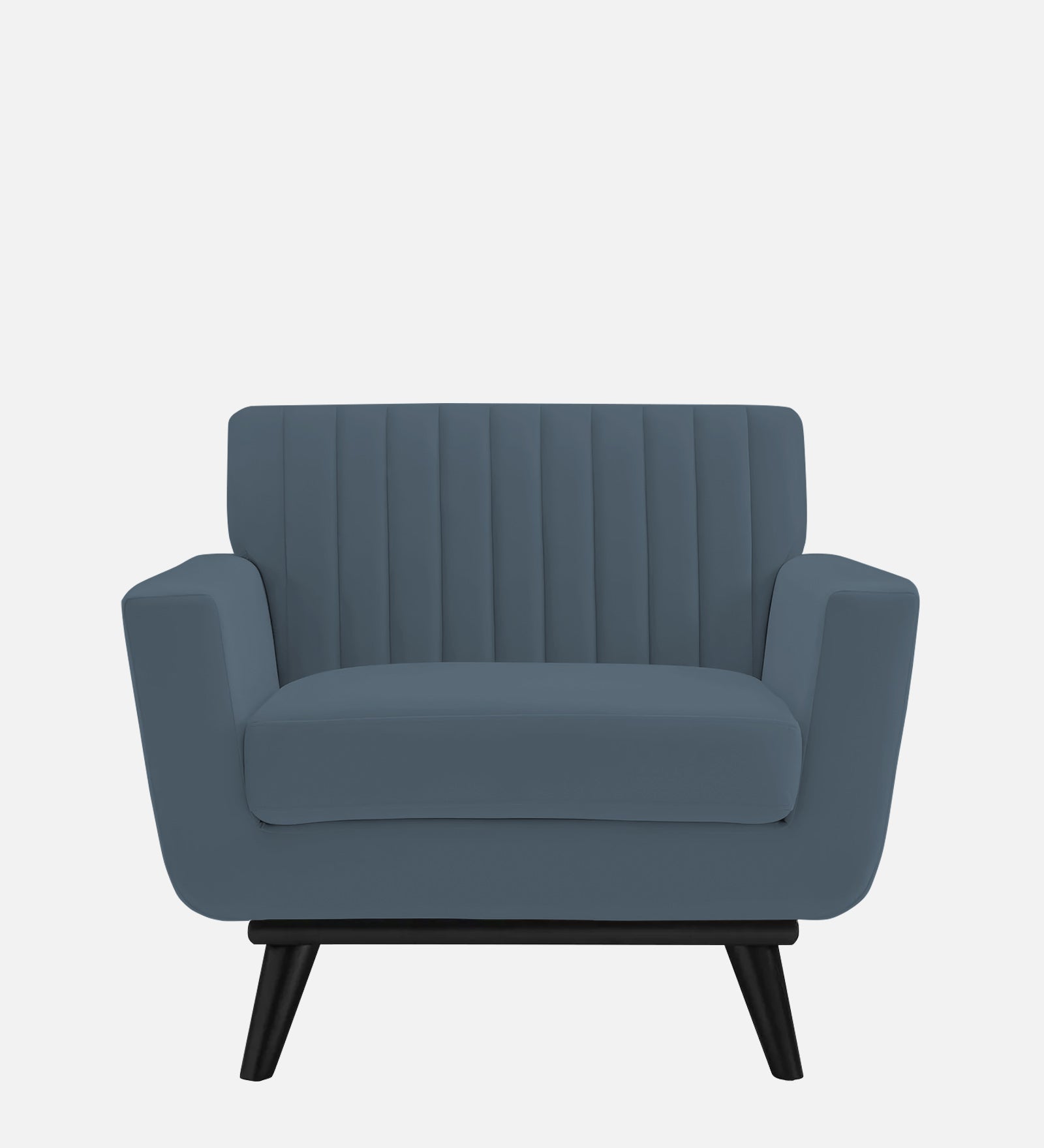 Tucker Velvet 1 Seater Sofa In Oxford Blue Colour - Febonic Living