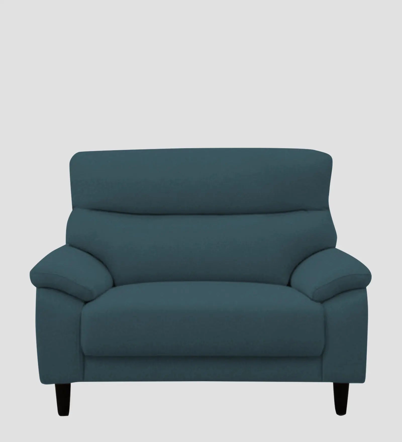Zibby Fabric 1 Seater Sofa In Sea Blue Colour Febonic Living