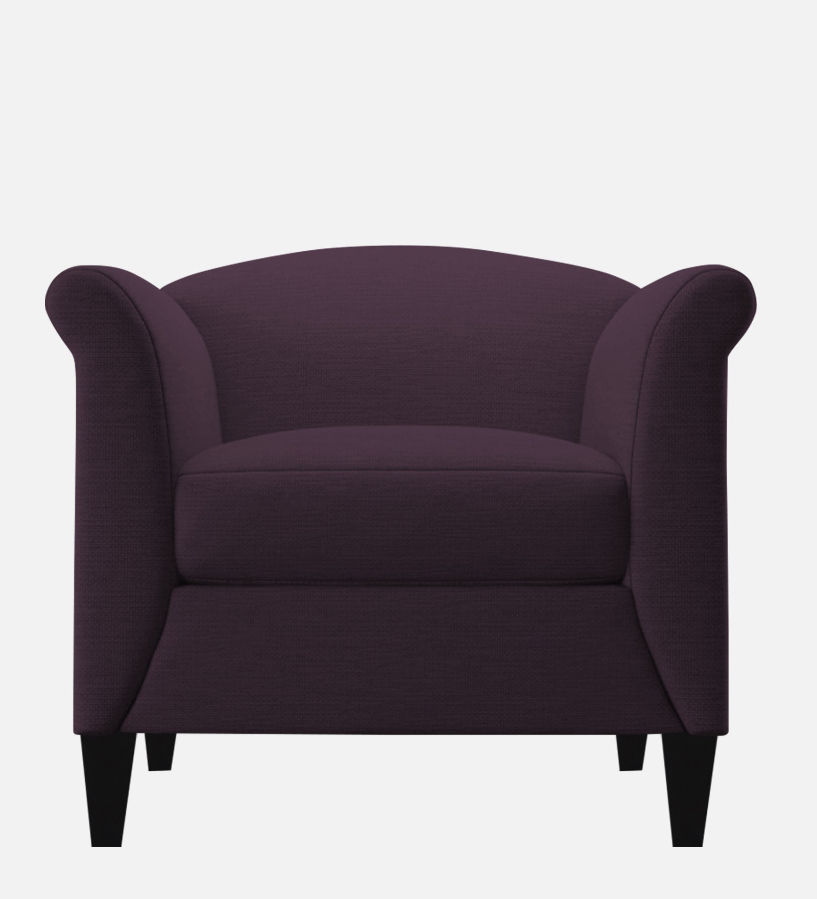 Kimber Fabric 1 Seater Sofa In Greek Purple Colour - Febonic Living