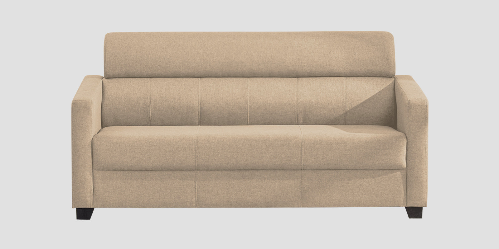Devo Fabric 3 Seater Sofa In Olive Beige Colour - Febonic Living