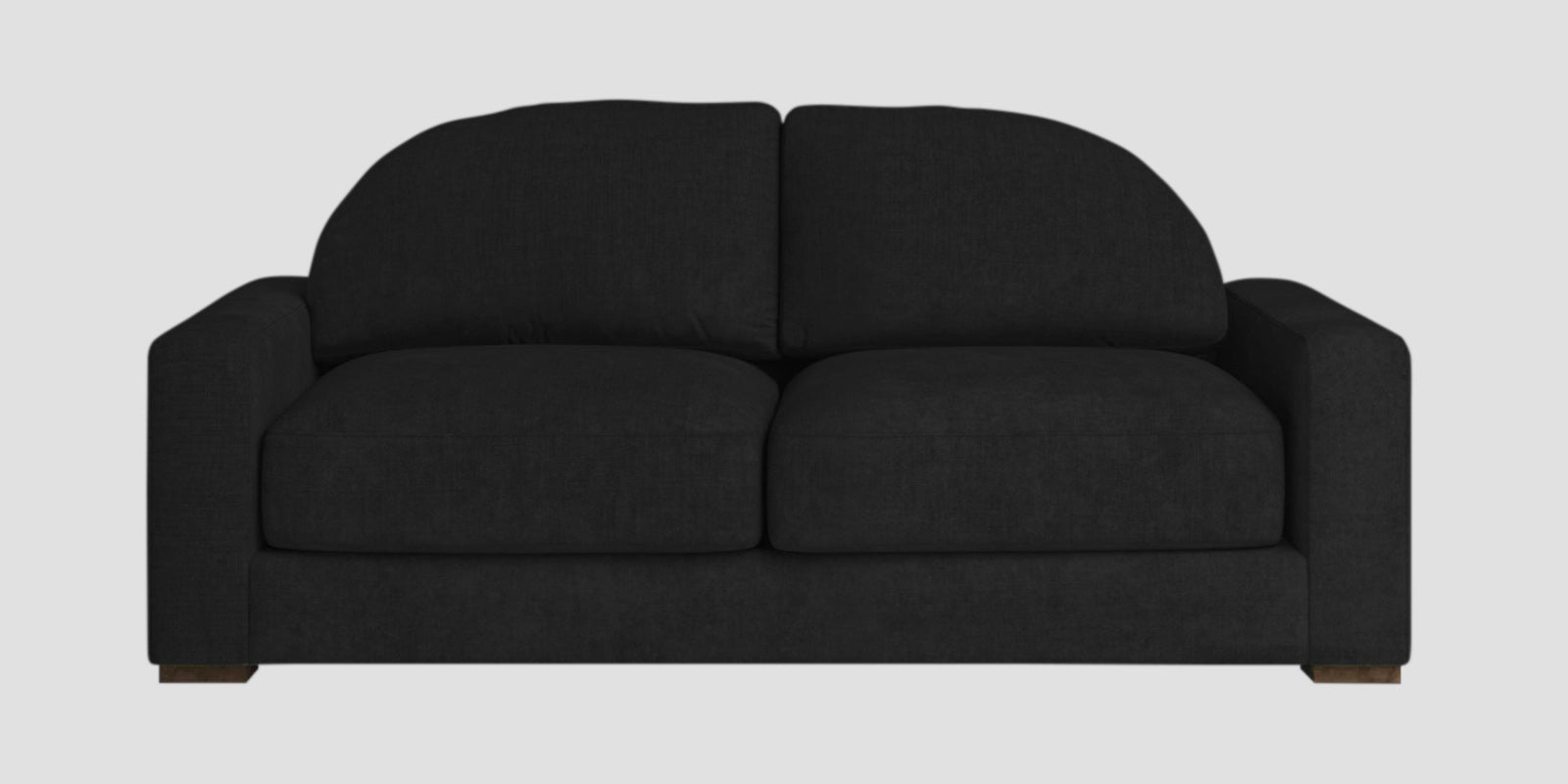 Dara Fabric 2 Seater Sofa In Zed Black Colour - Febonic Living