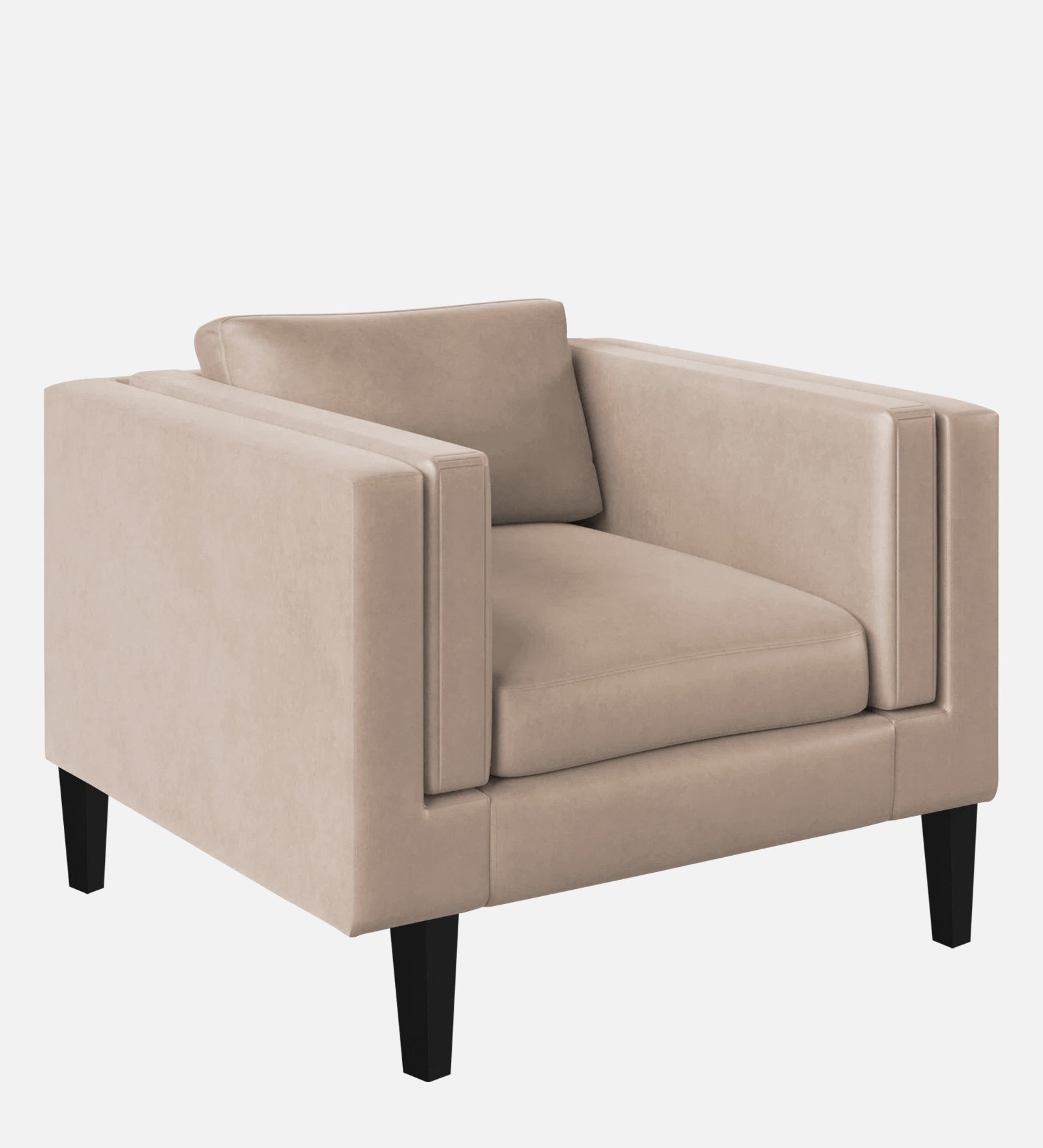 Jasper Velvet 1 Seater Sofa In Camel Beige Colour - Febonic Living