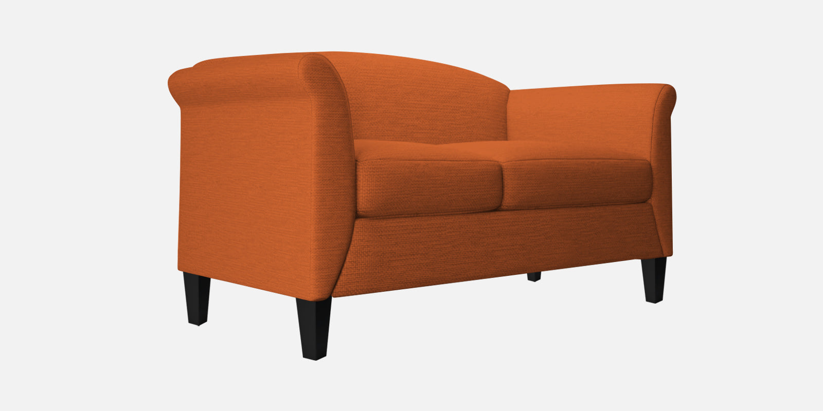 Kimber Fabric 2 Seater Sofa In Vivid Orange Colour - Febonic Living