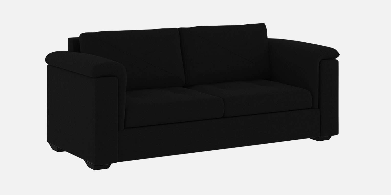 Andres Fabric 3 Seater Sofa In Heather Black Colour - Febonic Living