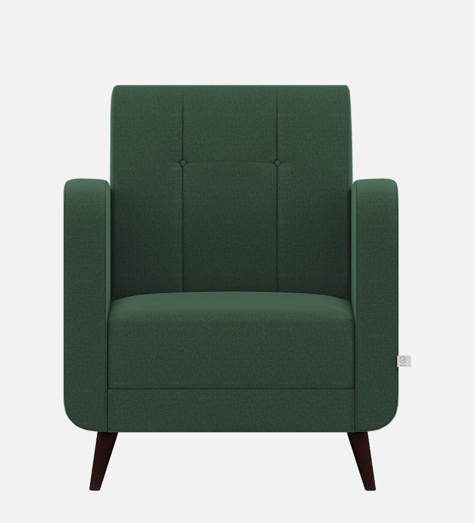 Wiki Velvet 1 Seater Sofa In Amazon Green Colour - Febonic Living