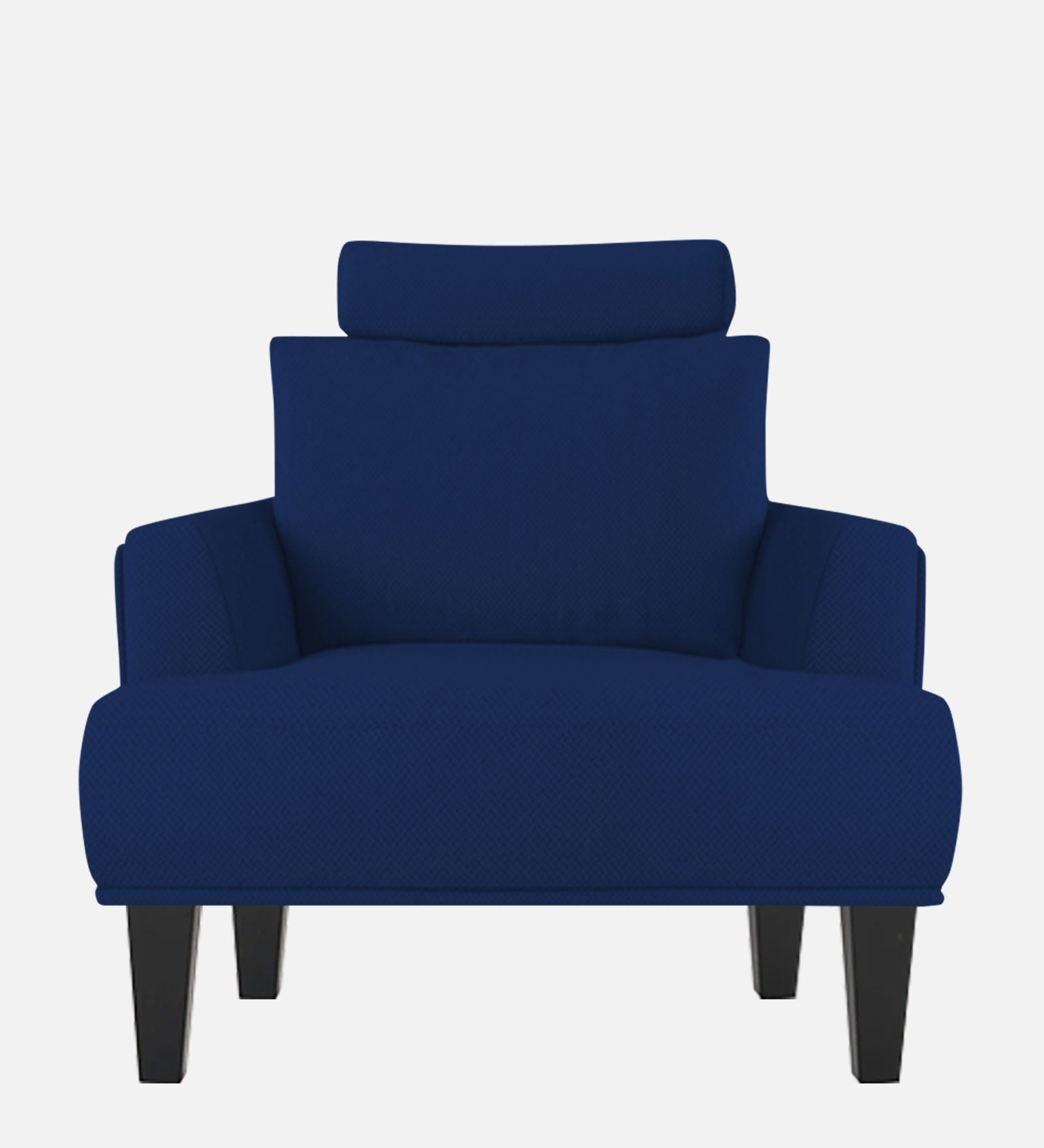 Como Fabric 1 Seater Sofa In Royal Blue Colour - Febonic Living