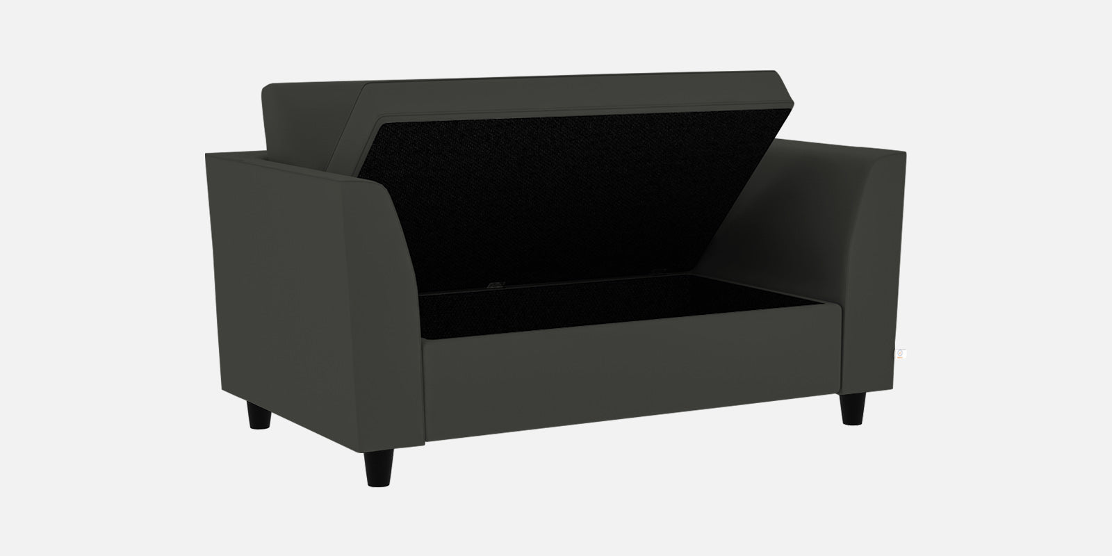 Bristo Velvet 2 Seater Sofa In Hory Grey Colour With Storage - Febonic Living