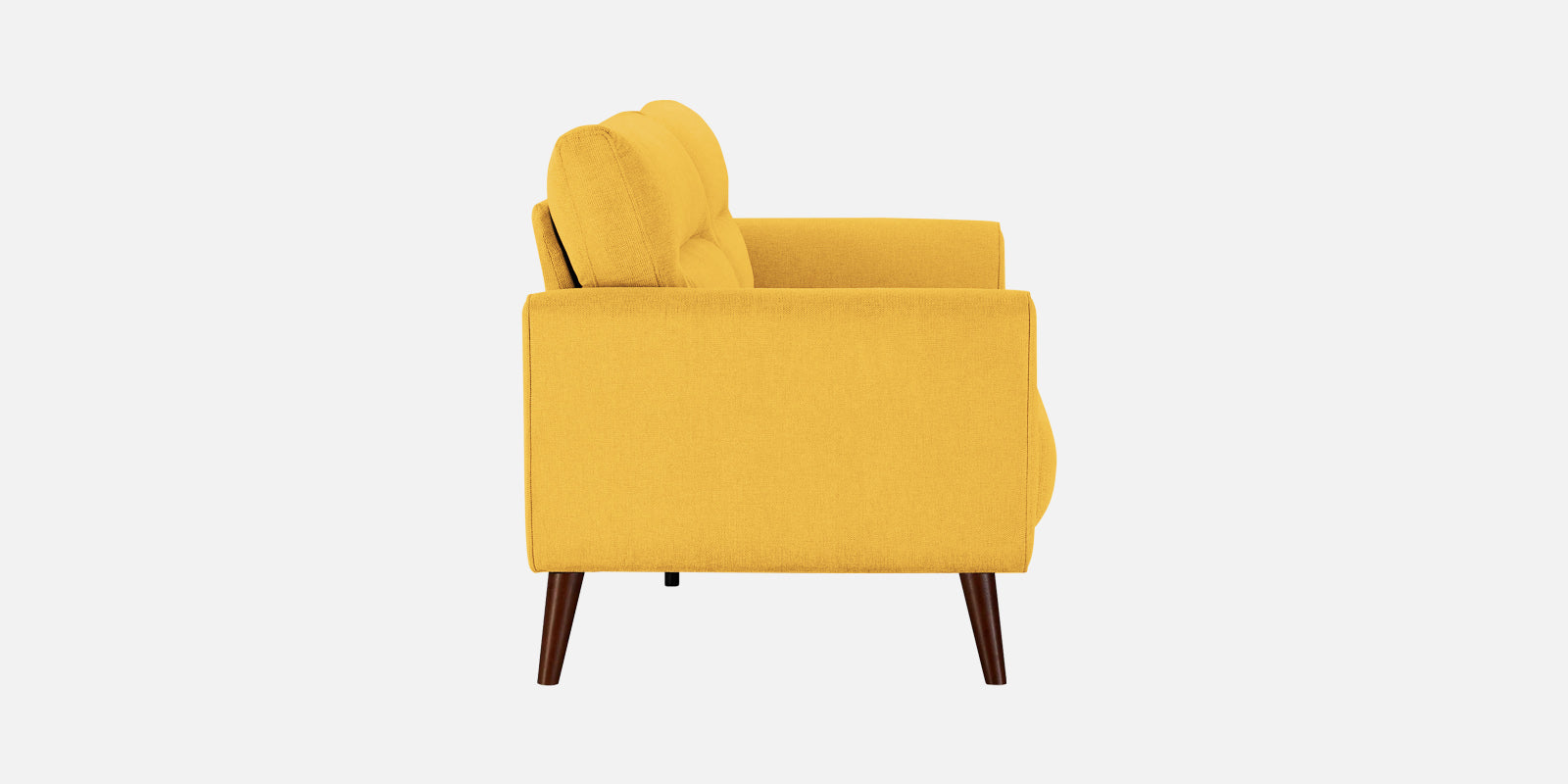 Castro Fabric 3 Seater Sofa In Bold Yellow Colour - Febonic Living