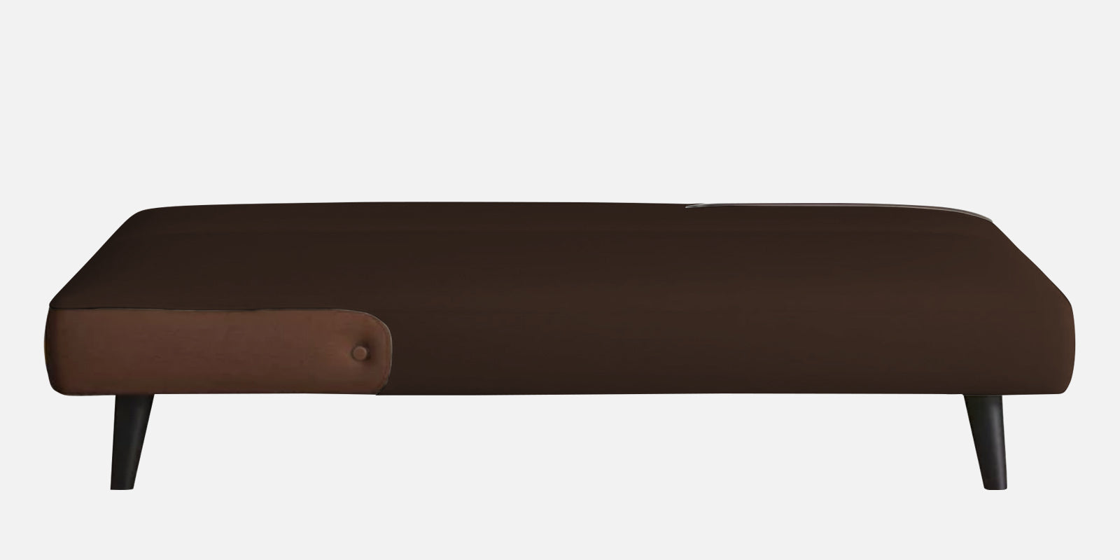 Vedan Fabric 3 Seater Convertible Sofa Cum Bed In Cidar Brown Colour - Febonic Living