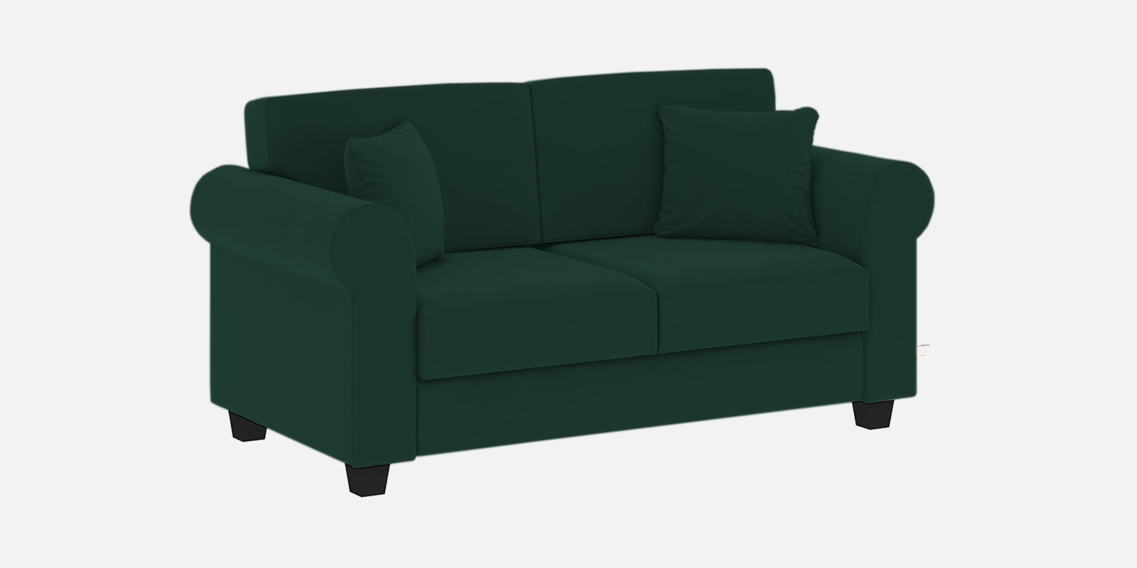 Numonk Velvet 2 Seater Sofa In Forest Green Colour - Febonic Living