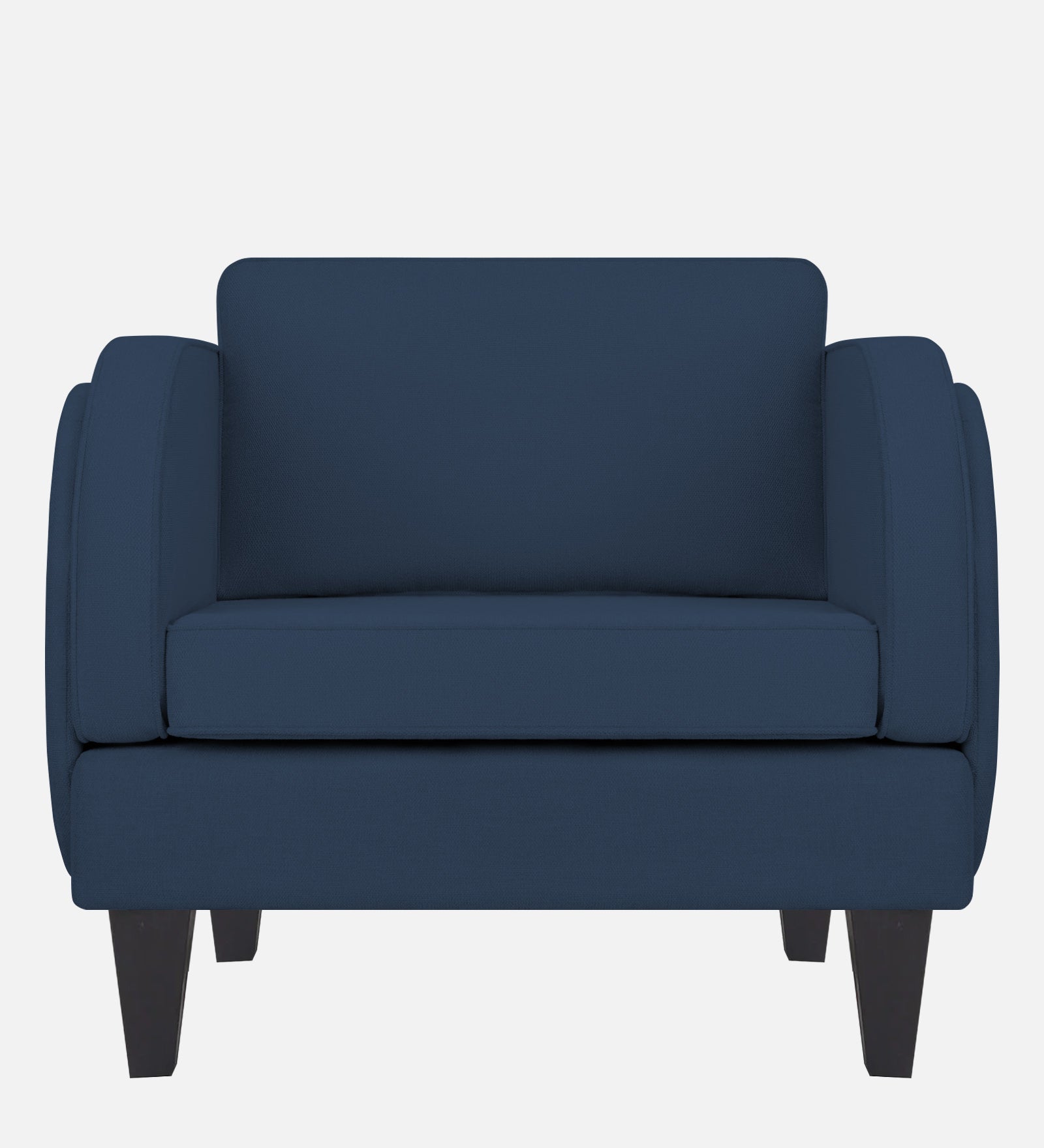 Siddy Fabric 1 Seater Sofa In Denim Blue Colour - Febonic Living