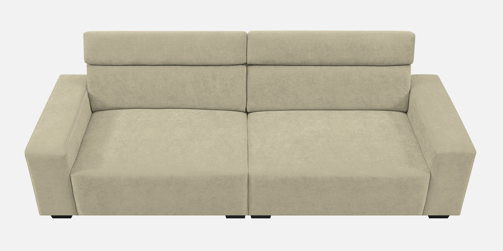 Hiro Fabric 3 Seater Sofa In Carnival Beige Colour - Febonic Living