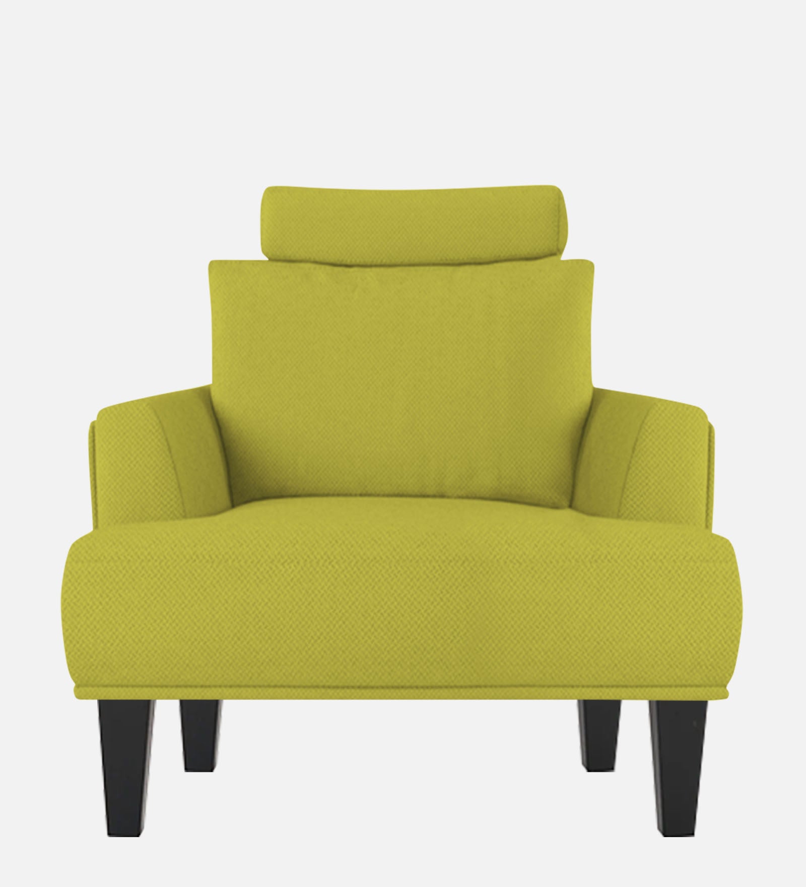 Como Fabric 1 Seater Sofa In Parrot Green Colour - Febonic Living