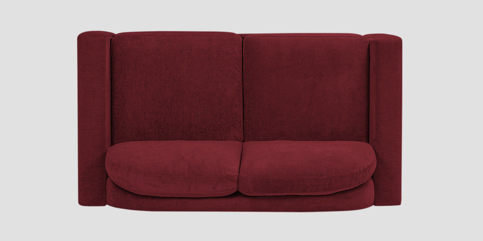 Dara Fabric 2 Seater Sofa In Blood Maroon Colour - Febonic Living