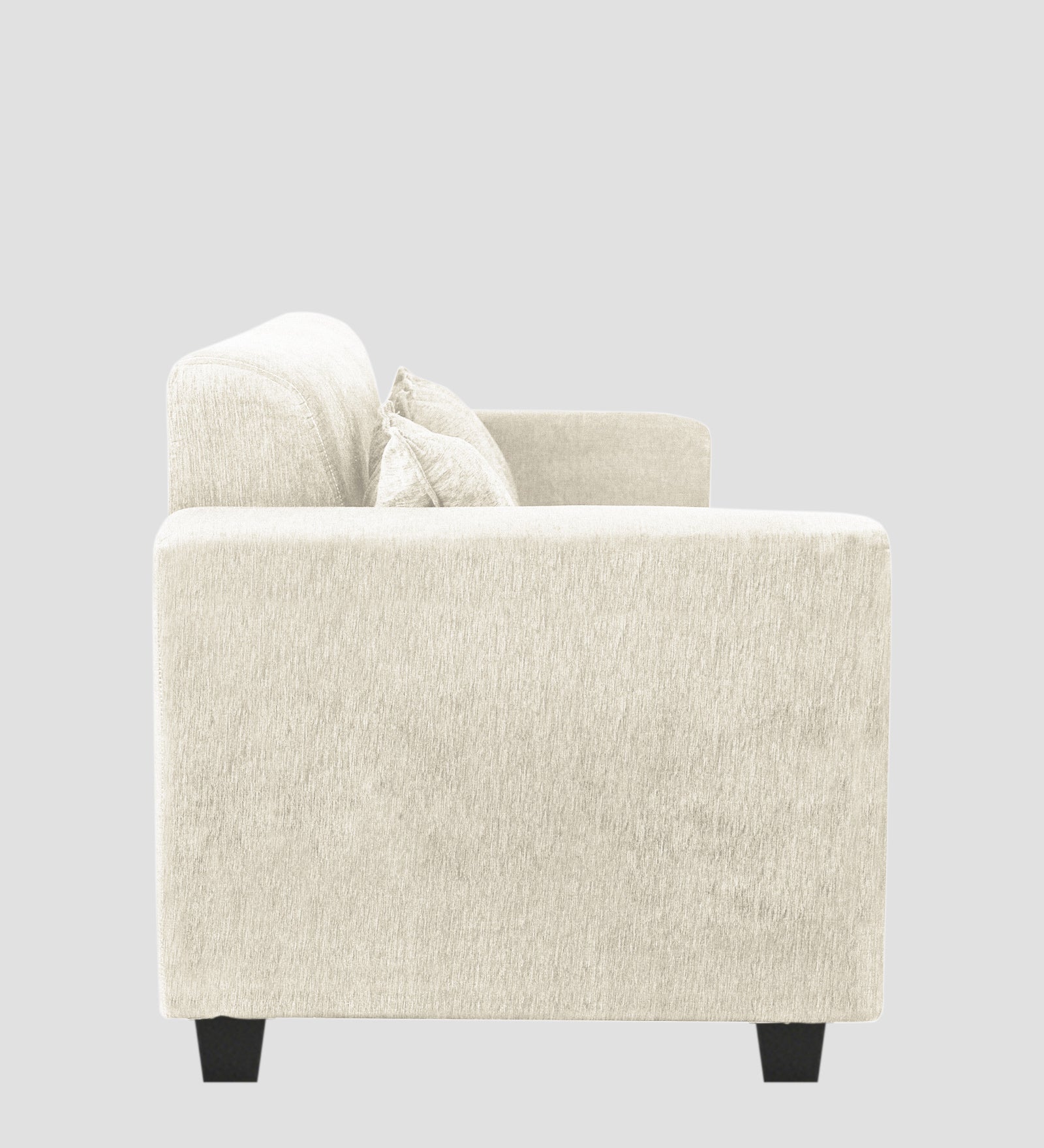 Nebula Fabric 1 Seater Sofa In Ivory Cream Colour - Febonic Living