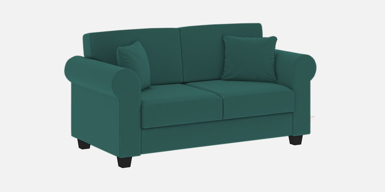 Numonk Velvet 2 Seater Sofa In Pine green Colour - Febonic Living