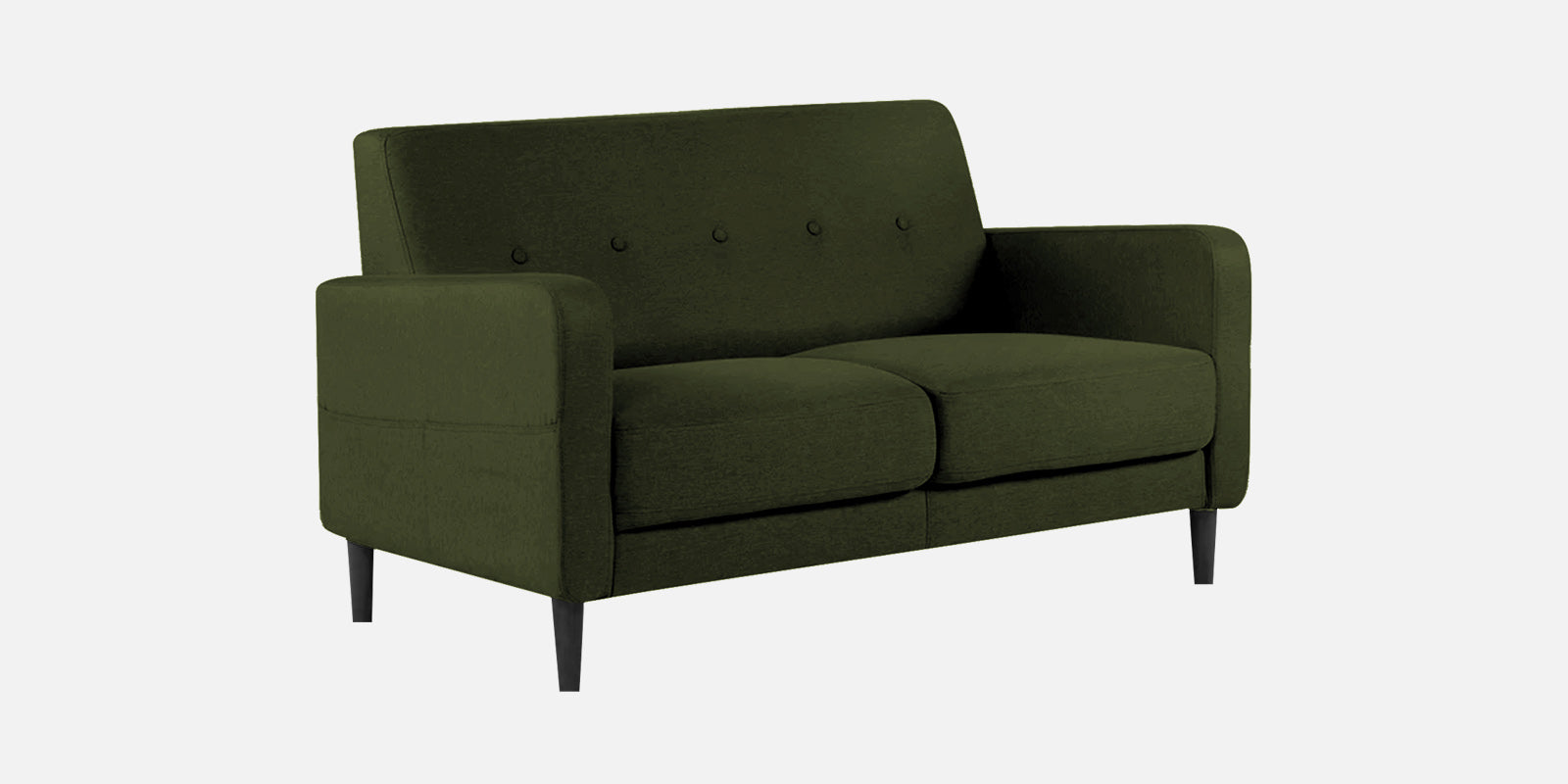 Marq Fabric 2 Seater Sofa In Olive Green Colour - Febonic Living