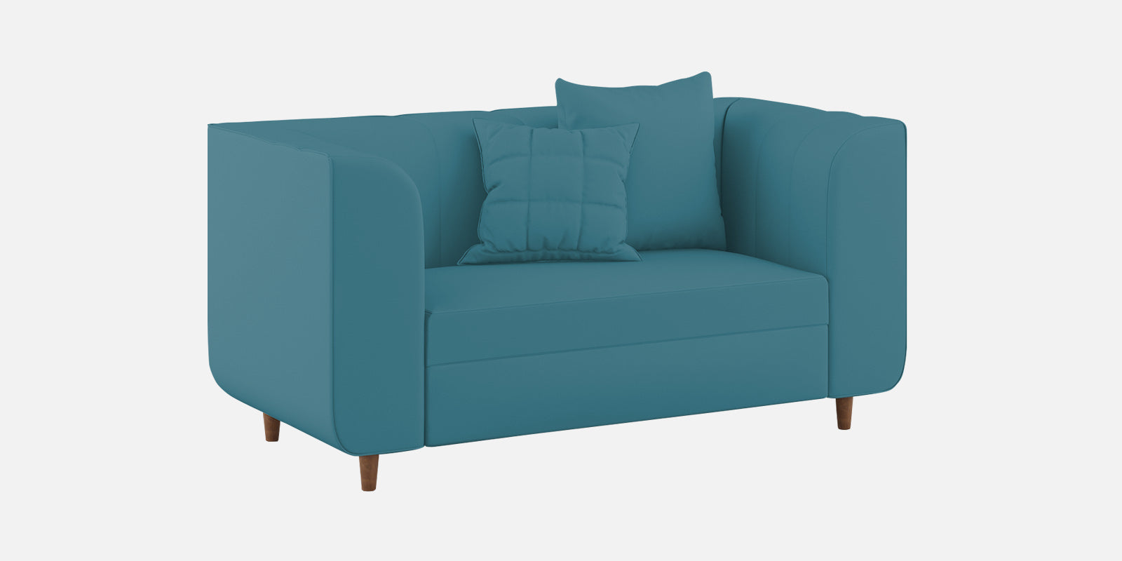 Sumo Velvet 2 Seater Sofa In Aqua Blue Colour - Febonic Living