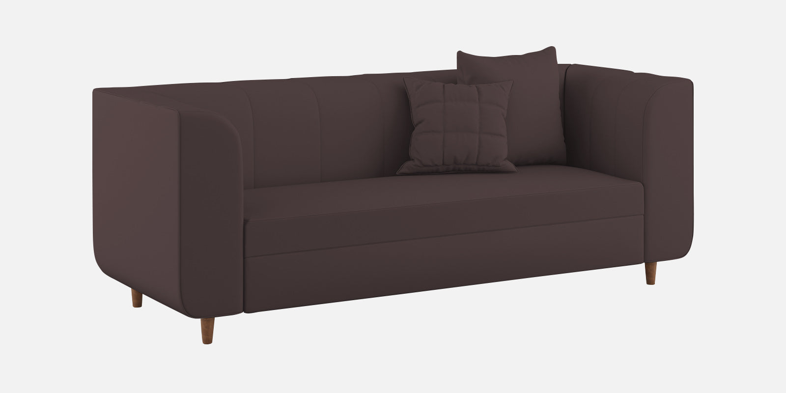 Sumo Velvet 3 Seater Sofa In Mocha Brown Colour - Febonic Living