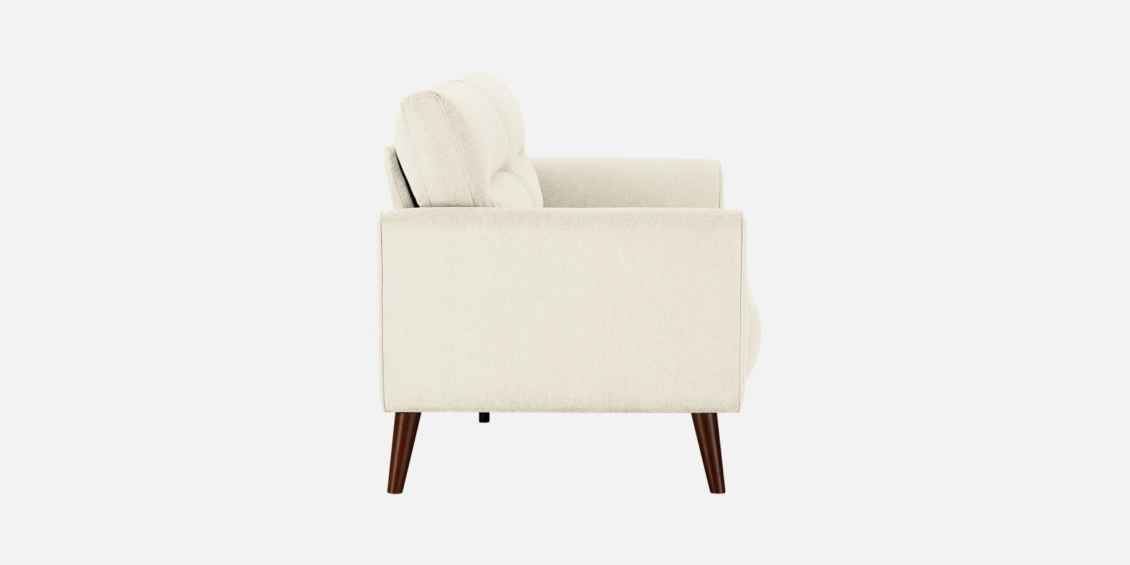 Castro Fabric 3 Seater Sofa In Ivory Cream Colour - Febonic Living