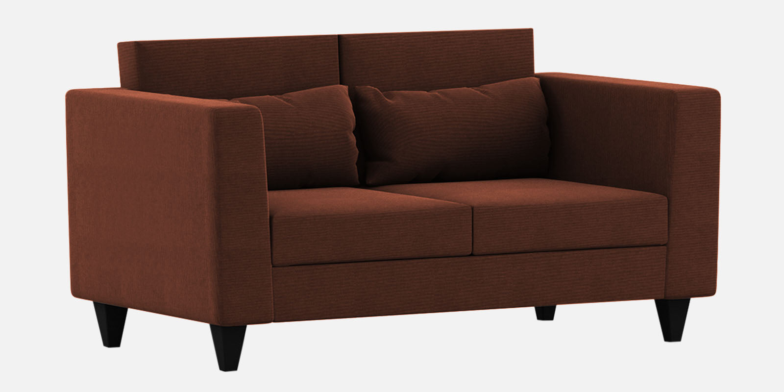 Nipul Fabric 2 Seater Sofa In Coffee Brown Colour - Febonic Living