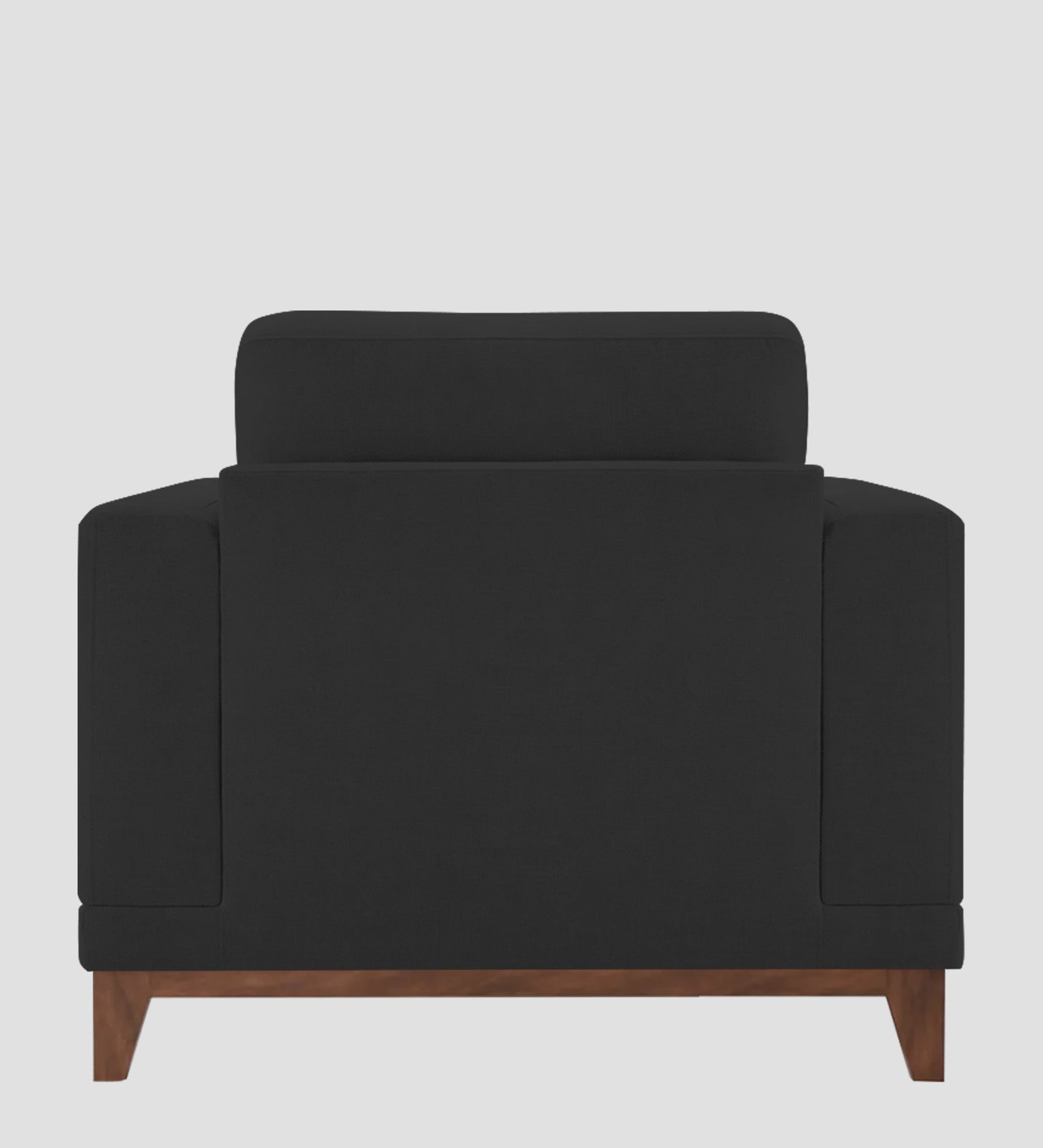 Esha Fabric 1 Seater Sofa In Bitter Black Colour - Febonic Living