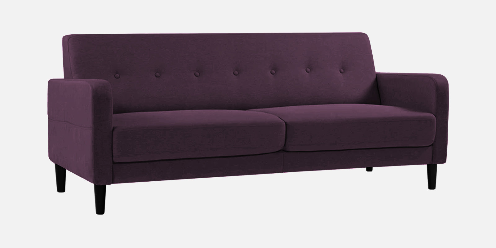 Marq Fabric 3 Seater Sofa In Greek Purple Colour - Febonic Living