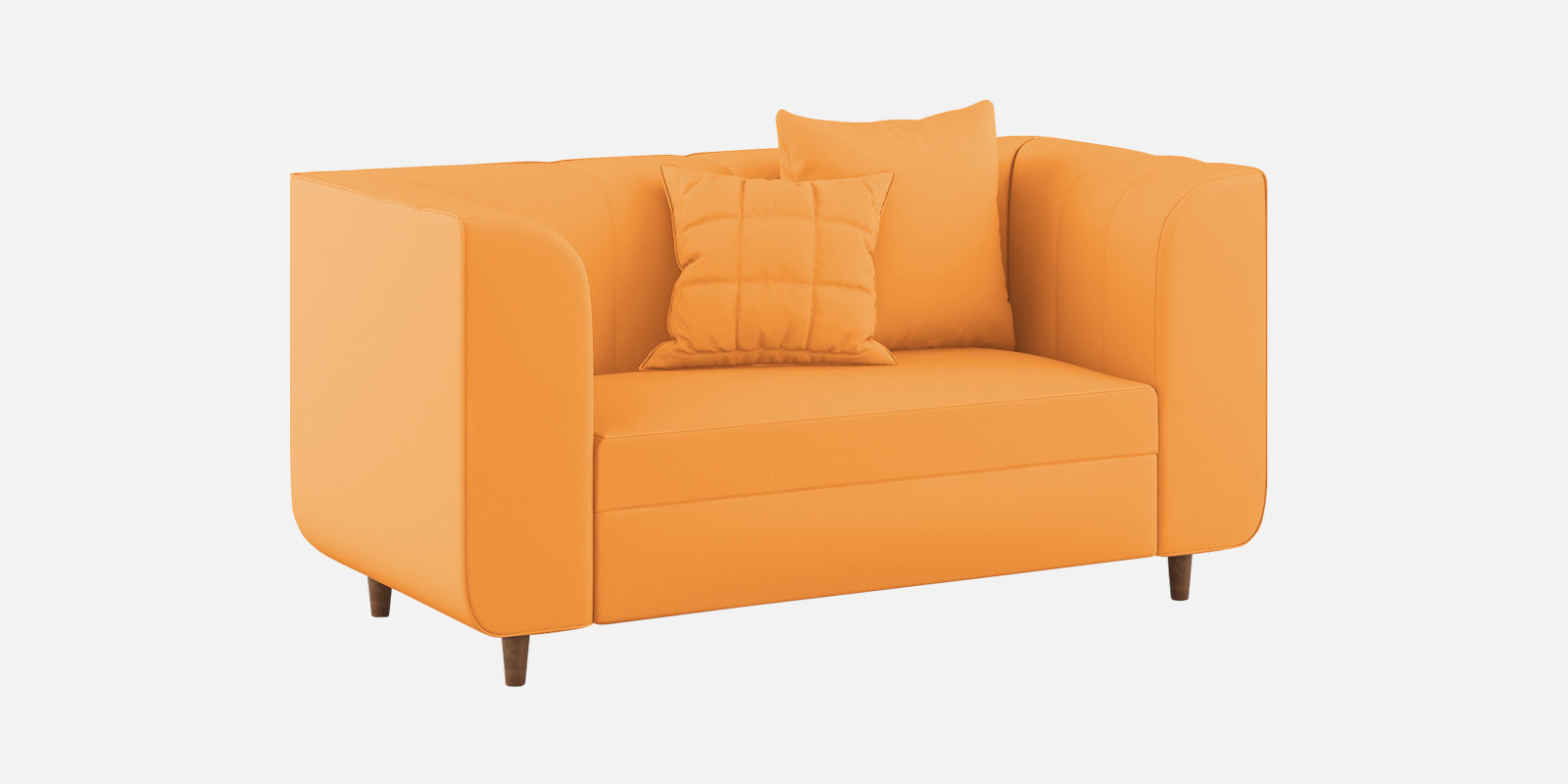 Sumo Velvet 2 Seater Sofa In Tangerine orange Colour - Febonic Living
