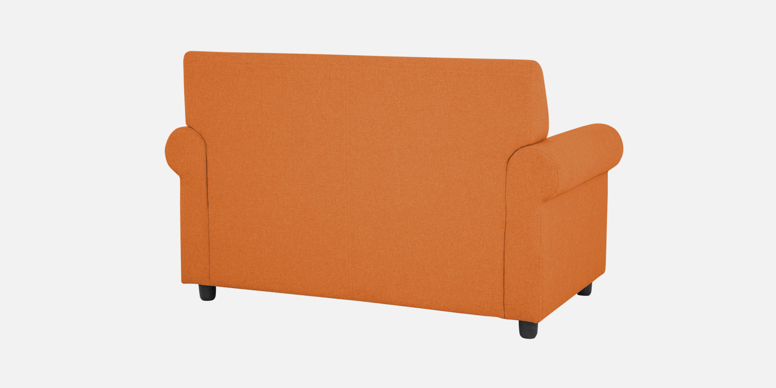 Ribby Fabric 2 Seater Sofa In Dark Orange Colour - Febonic Living