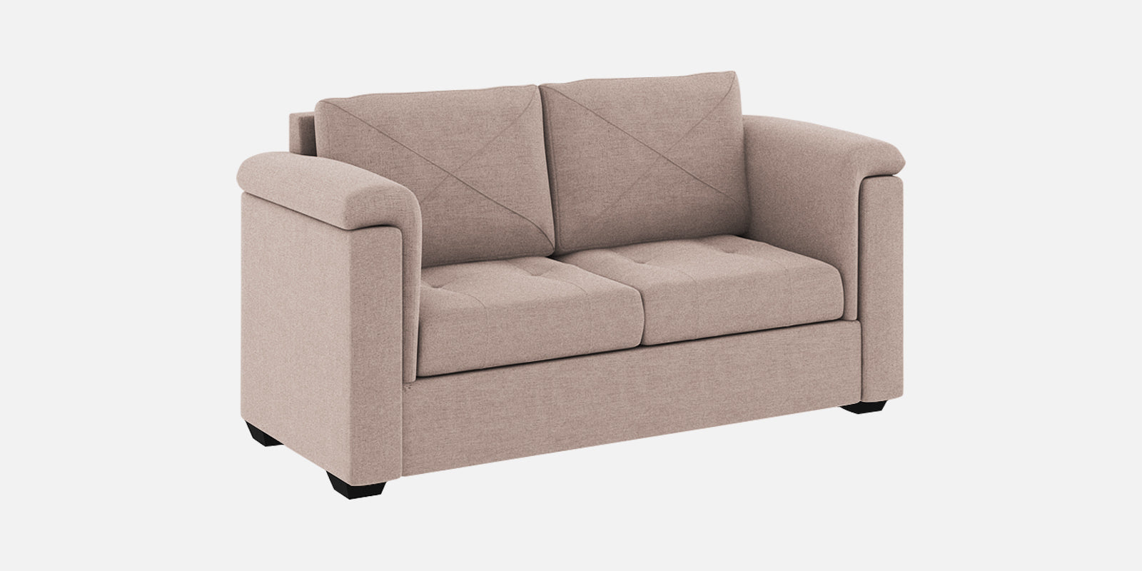 Andres Fabric 2 Seater Sofa In Mush Beige Colour - Febonic Living