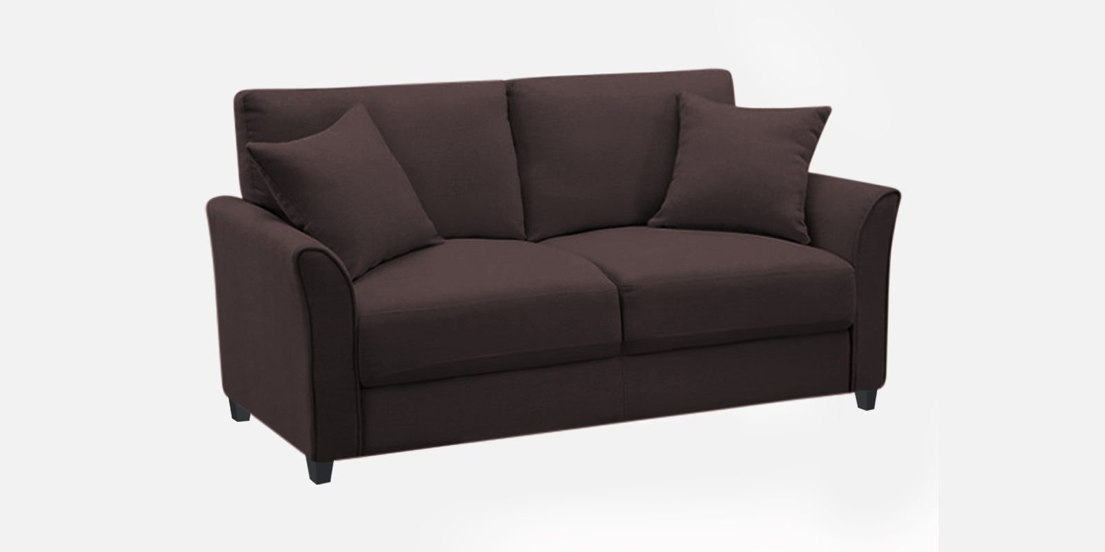 Daroo Velvet 2 Seater Sofa In Mocha Brown Colour - Febonic Living