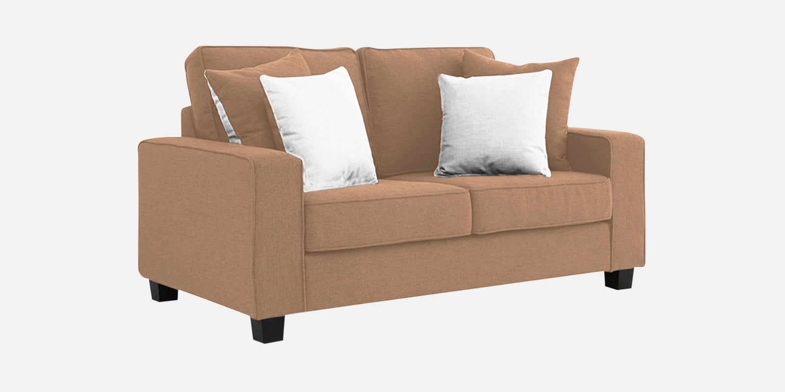 Ladybug Fabric 2 Seater Sofa In Cosmic Beige Colour - Febonic Living
