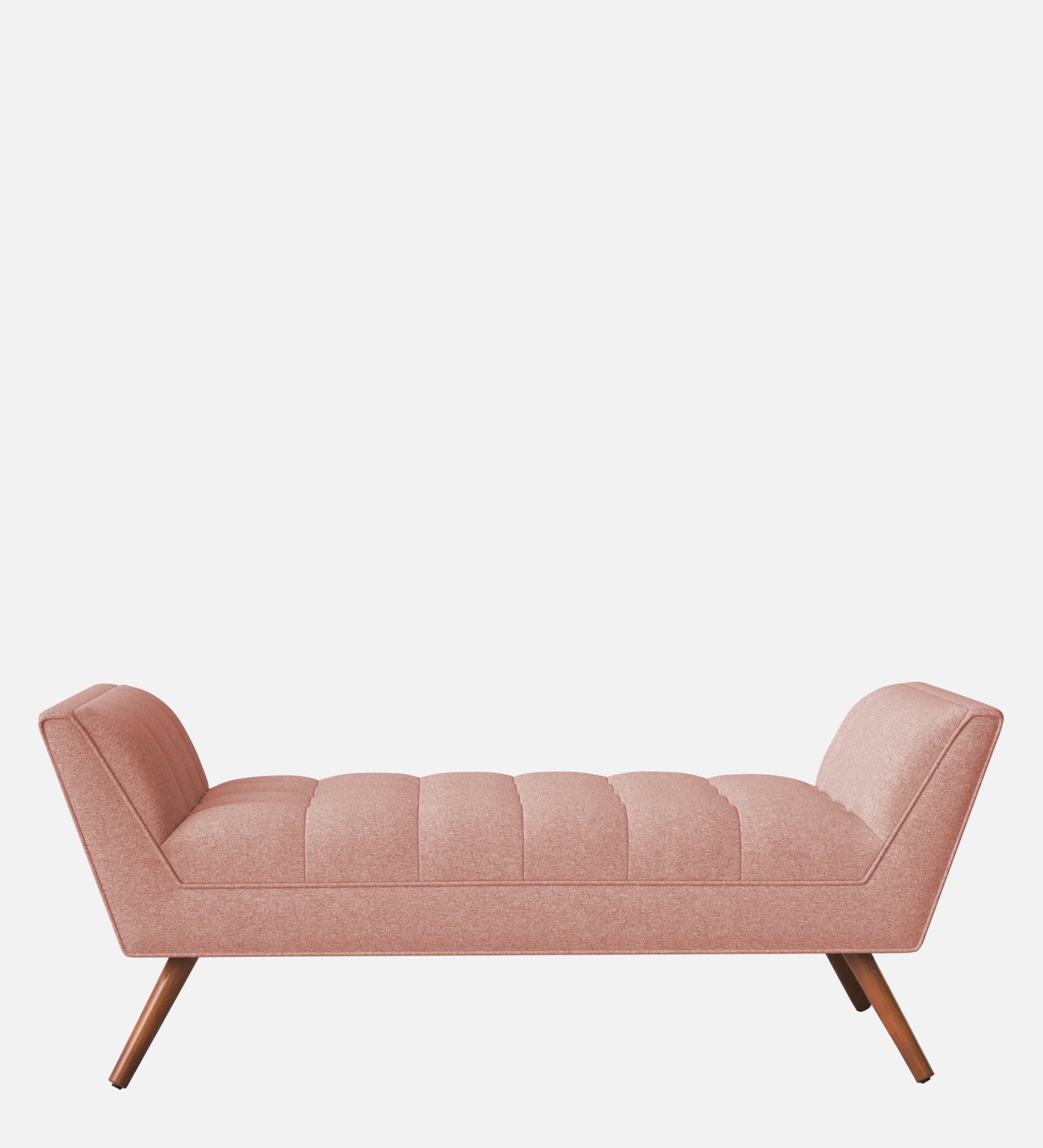 Cartes Velvet Bench In Blush Pink Colour - Febonic Living