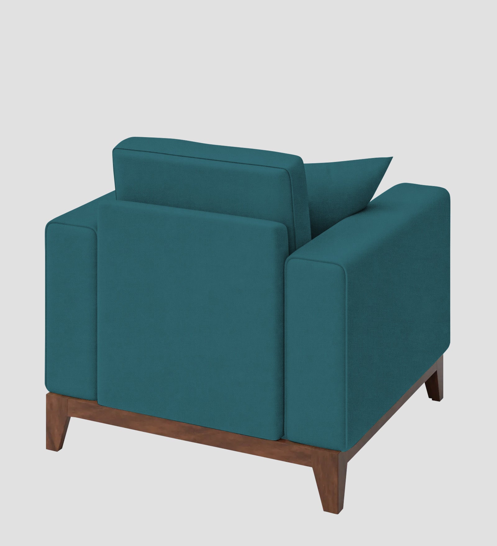 Luca Fabric 1 Seater Sofa In Water Blue Colour - Febonic Living