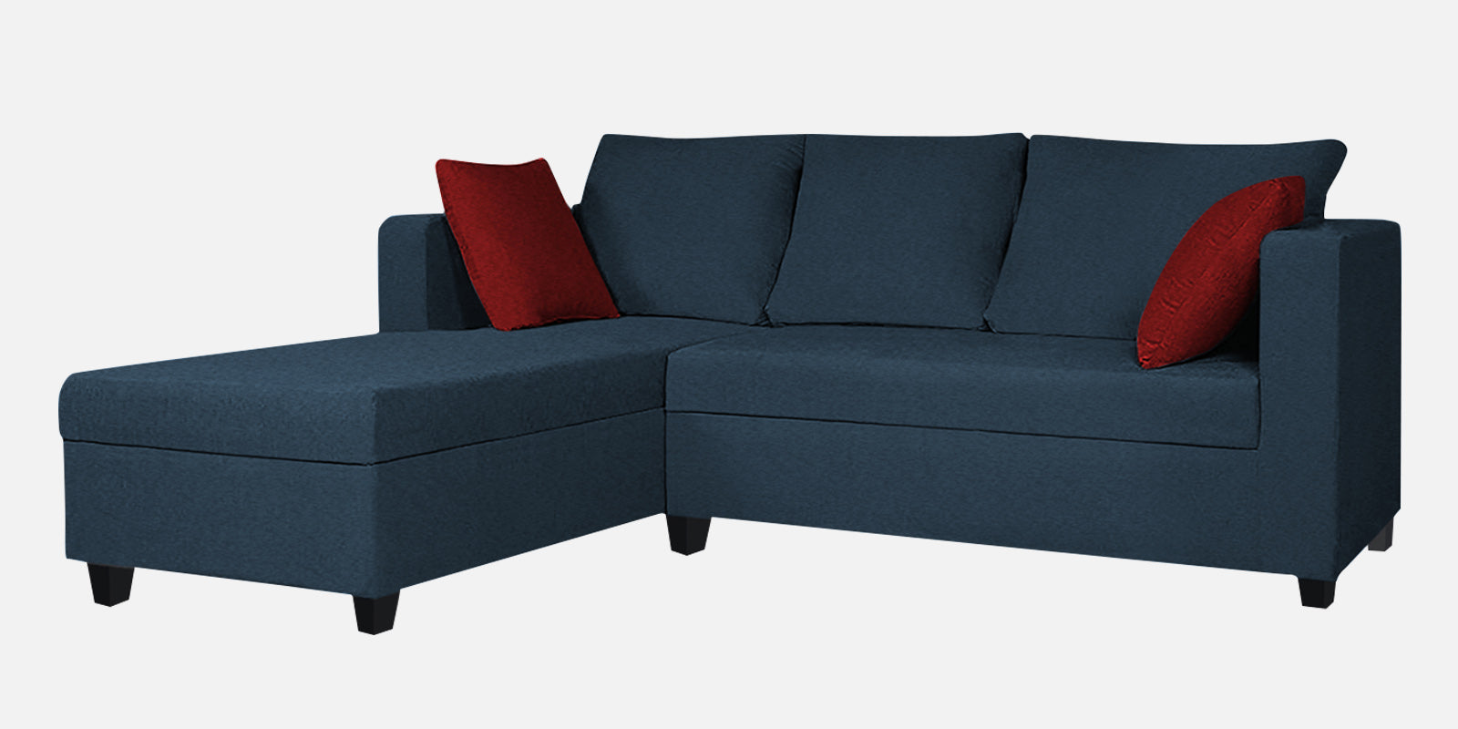 Nebula Fabric RHS Sectional Sofa (2+Lounger) In Light Blue Colour - Febonic Living