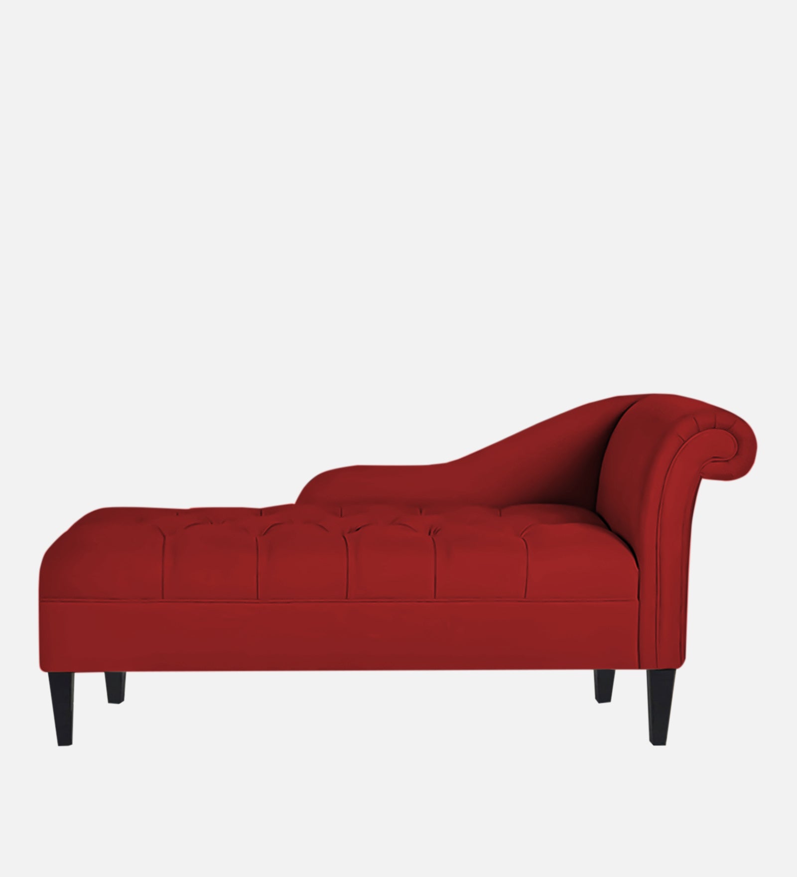 Adria Fabric LHS Chaise Lounger In Blood Maroon Colour - Febonic Living